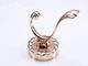 Chrome Plated Solid Wall Hangers Rose Gold Luxury Clothes Hooks Rose Gold Classical Towel Rack