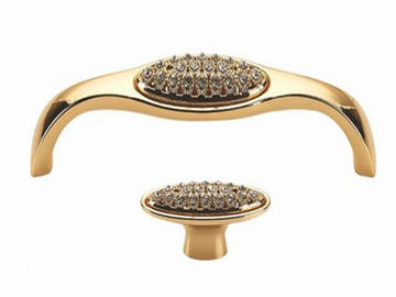 Os botões de bronze e as trações da cozinha do níquel/zinco de Chrome/antiguidade, o armário de vidro puxam