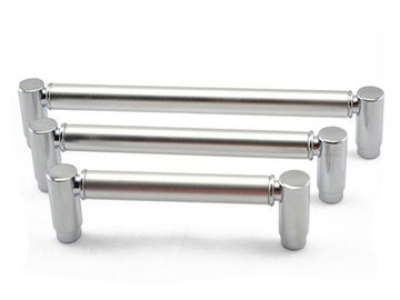 O zinco de alumínio de Chrome da barra dos punhos T do armário da cozinha puxa os punhos simples da gaveta de Zamark do conjunto